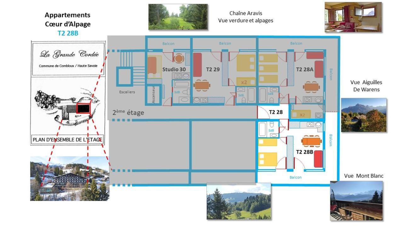 La Grande Cordee - Coeur D'Alpage Apartment กงบลู ภายนอก รูปภาพ